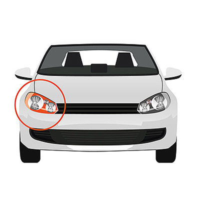 FANALE FANALINO LATERALE SINISTRO FIAT STILO 01> 2001> BIANCO 44850